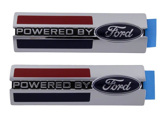 M16098PBF - : POWERED BY FORD BADGE FENDER BADGES - SET of 2 for Ford Performance Image