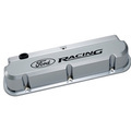 302139 - : FORD RACING 289-351 SLANT EDGE VALVE COVER CHROME for Ford Performance Image