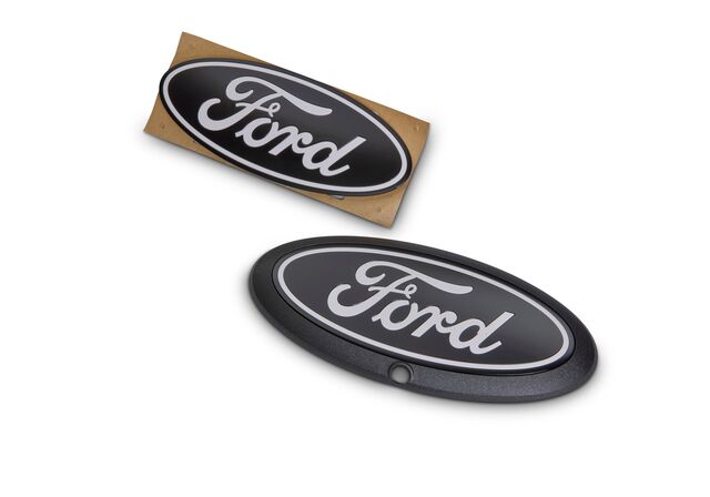 M1447FBC124 - : 2024-2025 F-150 Black Grille &amp; Tailgate Emblem Kit w/ Front Camera for Ford Performance Image