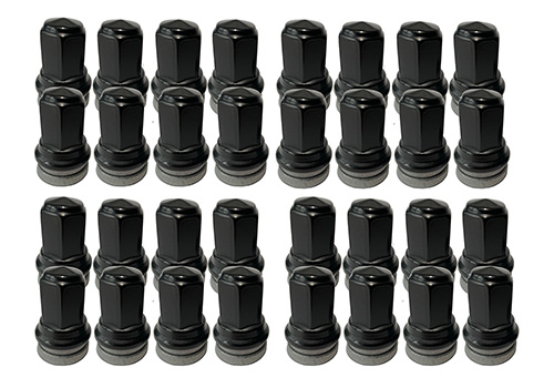 M1012KSB - : M14 X 1.5 BLACK LUG NUT VEHICLE KIT OF 32 for Ford Performance Image