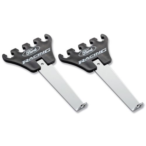 302640 - : WIRE LOOM: FORD RACING LOGO, CHROME BASE/BLACK for Ford Performance Image