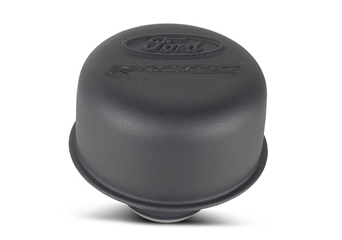 302216 - : FORD RACING LOGO AIR BREATHER CAP: PUSH-ON; BLACK CRINKLE FINISH for Ford Performance Image