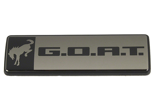 M1447GOATBLK - : BRONCO/BRONCO SPORT G.O.A.T. BADGE - BLACK/BLACK for Ford Performance Image