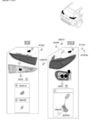92401J9510 - : Combo Lamp for Hyundai: Kona, Kona Electric, Kona N Image