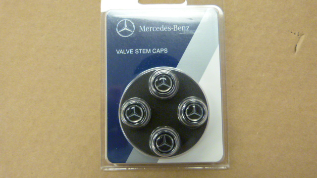 Q6408126 - Wheels: Tire Valve Stem Caps - Black for Mercedes-Benz Image