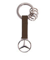 AMHK225BR - : Brown Leather Strap Key Ring for Mercedes-Benz Image