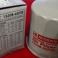 1520865F0E - Engine: Oil Filter for Nissan: 200SX, 350Z, 370Z, Altima, Cube, Frontier, Juke, Kicks, Kicks Play, Maxima, Micra, Murano, NV200, Pathfinder, Qashqai, Quest, Rogue, Rogue Select, Rogue Sport, Sentra, Versa, Versa Note Image