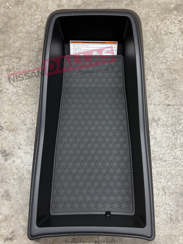 T99A85MP0A - Cargo Management: Front Console Storage Bin - Black for Nissan: ARIYA Image