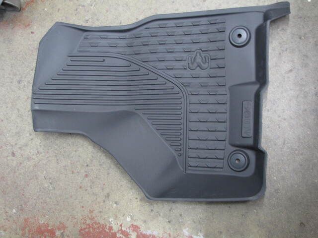 82215766AC - Interior Accessories: All-Weather Mat Kit - Crew Cab with Front Bench Seat - Black for Mopar Image