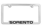 UR010AY100BL - Exterior: License Plate Frame - Chrome - Lower Logo for Kia: K5, Rio, Sorento Image