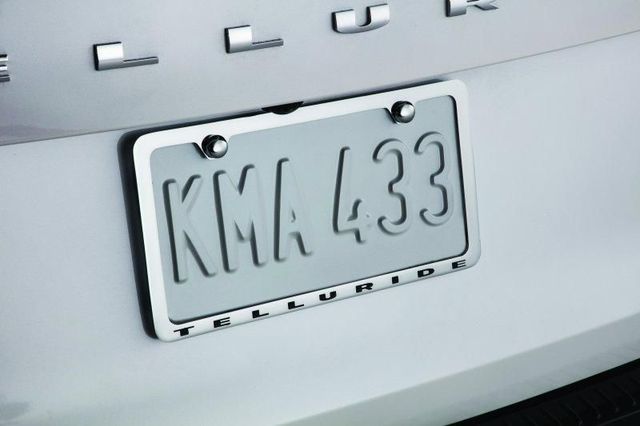 S9F39AM001 - Exterior: License Plate Frame - Chrome - Slimline for Kia: Telluride Image