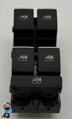 5G0959857EWZU - Body: Window Switch for Volkswagen: Arteon, Atlas, Atlas Cross Sport, e-Golf, Golf, Golf Alltrack, Golf R, Golf SportWagen, GTI, Jetta, Tiguan Image