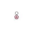 DRG8905 - : VW Red Keychain for Volkswagen Image
