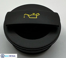 6C103485P - Engine: Filler Cap for Volkswagen: Beetle, CC, Eos, Golf, Golf R, GTI, Jetta, Passat, Rabbit, Tiguan, Tiguan Limited, Touareg Image