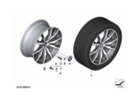 36117854208 - : Light Alloy Rim Ferricgrey 36907111 for BMW Image