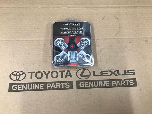 PT27650180 - Wheels: Wheel Locks - Chrome for Lexus: LS500, LS500h, LX600, LX700h Image