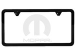 82213250AB - : Jeep License Plate Frame for Chrysler: 200, 300, Pacifica, Town &amp; Country, Voyager | Dodge: Challenger, Charger, Dart, Grand Caravan | Jeep: Cherokee, Compass, Gladiator, Grand Cherokee, Grand Cherokee L, Grand Cherokee WK, Grand Wagoneer, Patriot, Renegade, Wagoneer, Wagoneer L, Wrangler | Ram: C/V Image