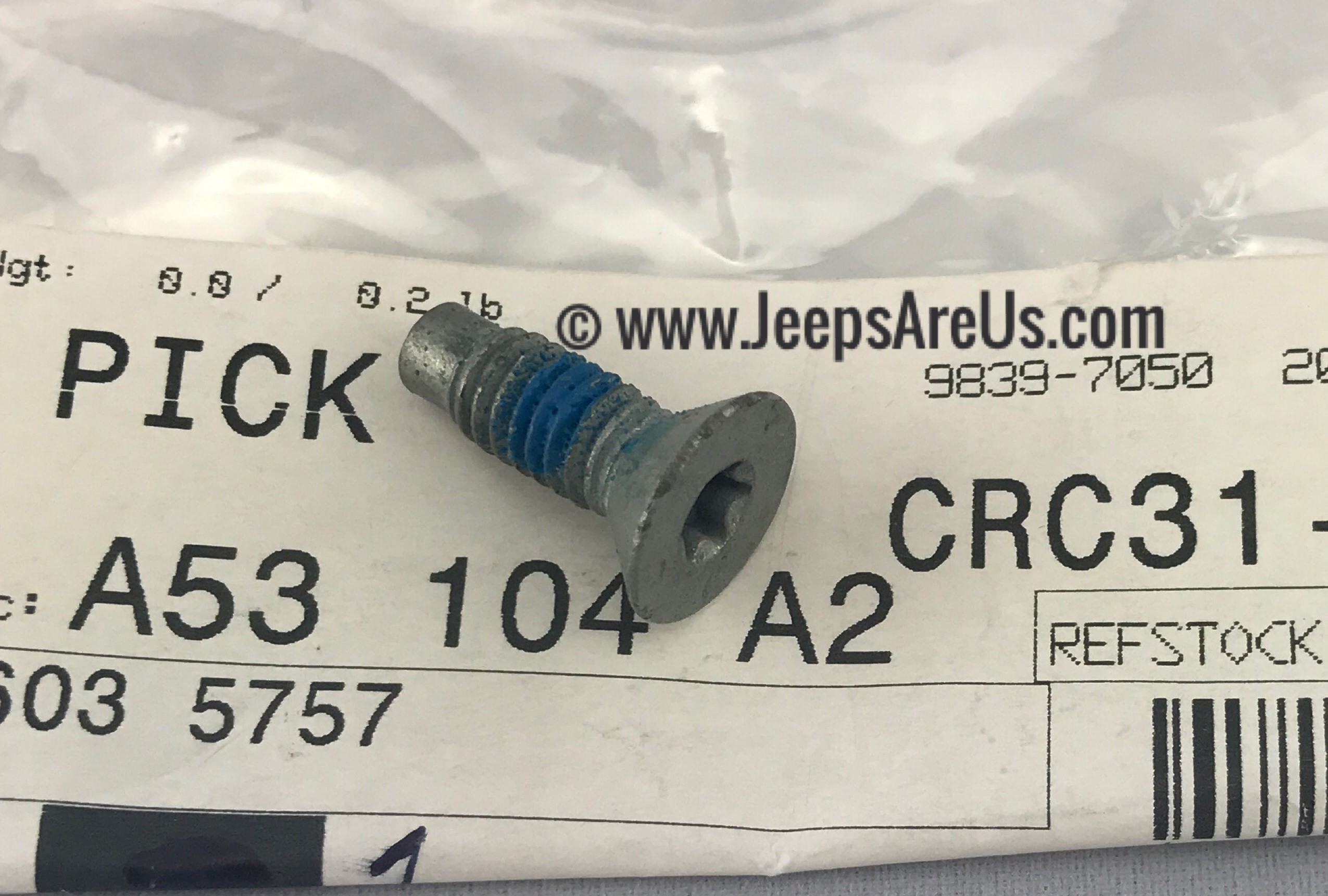 6035757 - Body Sheet Metal Except Doors: Screw for Mopar Image