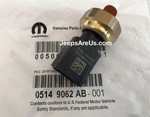 5149062AB - : Jeep Genuine Oil Pressure Sending Unit for Chrysler: 200, 300, Aspen, Town &amp; Country | Dodge: Avenger, Challenger, Charger, Durango, Grand Caravan, Journey, Magnum, Ram 1500, Ram 2500, Ram 3500 | Jeep: Cherokee, Commander, Grand Cherokee, Wrangler | Ram: 1500, 2500, 3500, C/V, ProMaster 1500, ProMaster 2500, ProMaster 3500 Image