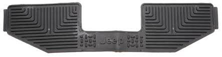 82204757 - : Jeep® Logo Wrangler Rear Slush Mats in Agate 82204757 for Mopar Image