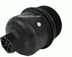 68191350AA - : Oil Filter Housing Cap for Chrysler: 200, 300, Pacifica, Town &amp; Country, Voyager | Dodge: Avenger, Challenger, Charger, Durango, Grand Caravan, Journey | Jeep: Cherokee, Gladiator, Grand Cherokee, Grand Cherokee L, Grand Cherokee WK, Wrangler, Wrangler JK | Ram: 1500, 1500 Classic, C/V, ProMaster 1500, ProMaster 2500, ProMaster 3500 Image