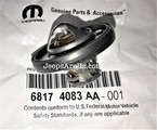 68174083AA - : Jeep Genuine Thermostat for Chrysler: Aspen | Dodge: Dakota, Durango, Nitro, Ram 1500, Ram 2500, Ram 3500 | Jeep: Commander, Grand Cherokee, Liberty | Ram: 1500, Dakota Image