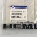 55079103AA - Exterior Ornamentation: Hemi Nameplate for Mopar Image