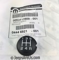 4446921 - : Transmission Shift Knob Insert for Dodge: Dakota, Ram 1500, Ram 2500, Ram 3500 | Jeep: Cherokee, Wrangler Image