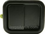 55176383AE - : Exterior Door Handle Wrangler Black LEFT Side/Driver for Jeep: Wrangler Image
