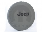 82209956AB - : Mopar 82209956AB Jeep Logo Black Spare Tire Cover for Mopar Image