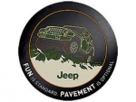 82210886AB - : Mopar 82210886 Pavement Optional Spare Tire Cover for Jeep: Wrangler, Wrangler JK Image