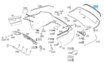 2078851821 - Attachment Parts: Trim Strip for Mercedes-Benz Image