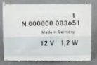 Bulb - Mercedes-Benz (000000-003651)