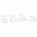W790172S900 - : Plastic Trim Clip - White - Sold Individually for Ford: Bronco, Bronco Sport, C-Max, Edge, Escape, Expedition, F-150, F-150 Lightning, F-450 Super Duty, Fusion, Maverick, Mustang, Mustang Mach-E, Police Responder Hybrid, Ranger, SSV Plug-In Hybrid | Lincoln: Aviator, Corsair, MKC, MKZ Image