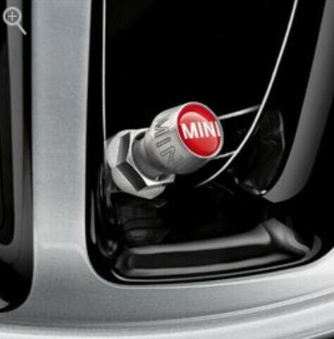36115A96C26 - Wheels: Valve Caps Jcw Logo 369058 for Mini: Cooper, Cooper Clubman, Cooper Countryman Image