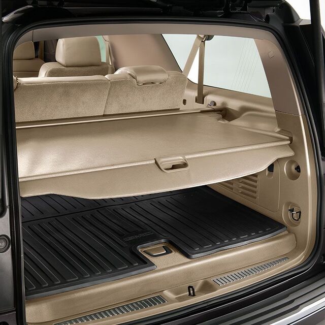 22936584 - Interior: 2015-2020 GM - Cargo Area Security Enclosure (Dune) for Cadillac: Escalade, Escalade ESV | Chevrolet: Suburban, Suburban 3500 HD | GMC: Yukon, Yukon XL Image