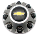 9597797 - : Button Style Center Cap with Bowtie Logo (Front Wheels) for Chevrolet: Silverado 2500 HD, Silverado 3500 HD Image