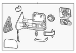 84691675 - Body: Mirror Assembly for Chevrolet: Silverado 2500 HD, Silverado 3500 HD | GMC: Sierra 2500 HD, Sierra 3500 HD Image