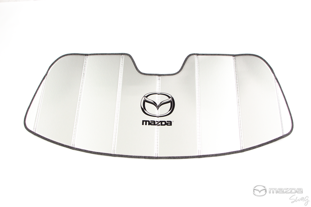 8MD09A - Interior: MX-5 (2006-2015) Windshield Sunscreen - Silver Accordion Fold for Mazda: MX-5 Miata Image