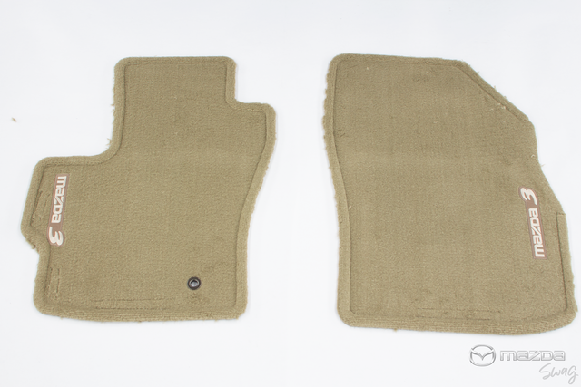 OEM Mazda 3 Sedan Black Carpeted Cargo Mat – 2004-2009, Part #0000-8B-L05, New