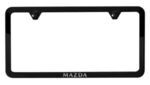 C9N6V4027 - 2006-2024 Mazda License Plate Frame Black Slimline w
