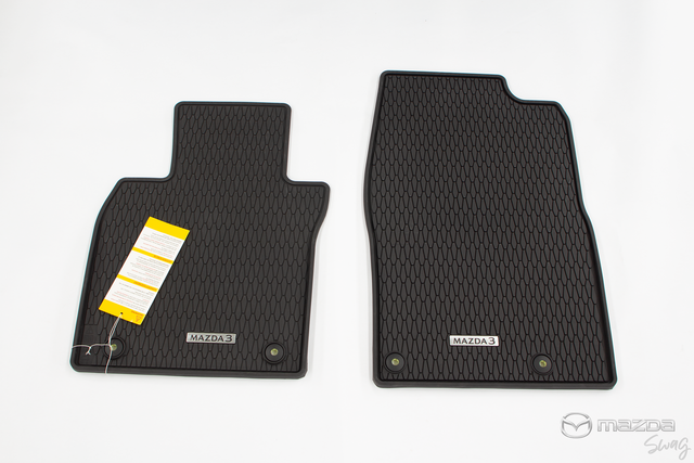 BCKAV0350A - Interior: 2019-2023 Mazda 3 Front &amp; Rear All Weather Floor Mat - Low Wall - Set of 4 for Mazda Image