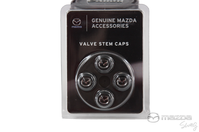 C9N2-V3-820 - Tire Valve Stem Caps - Black - 2006-2025 Mazda