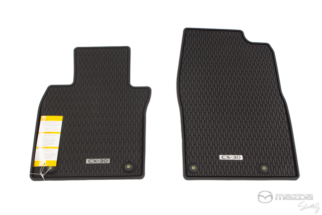 DGH9V0350 - Interior: 2020-2023 Mazda CX-30 Front &amp; Rear All Weather Low Wall Floor Mats Set of 4 for Mazda Image