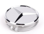 66470202 - : Wheel Hub Insert - Silver Cap Silver Logo for Mercedes-Benz Image