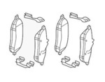 74209720 - : Front Disk Brake Pads for Mercedes-Benz Image