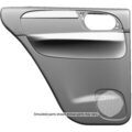 15111732 - : Dark Gray Rear Driver Side Door Trim Panel for GM Image