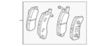 4605C463 - : Disc Brake Pad Set for Mitsubishi Image