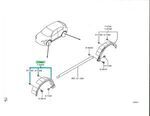 7400A713 - : Molding, Front Wheel Arch, for Mitsubishi Image
