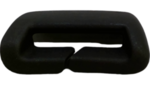 92267680 - : Jet Black Rear Seat Center Shoulder Belt Retractor Opening Trim Cover for GM Image